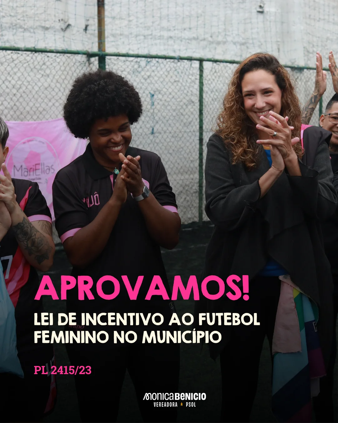 Monica Benicio em atividade pública